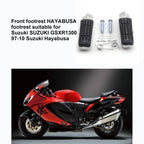 One Pair Motorcycle Front Foot Pegs for Suzuki HAYABUSA GSX1300R 1997–2010, For Suzuki HAYABUSA GSX1300R 1997–2010