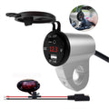 ZH-975A1 Motorcycle Aluminum Alloy Waterproof Mobile Phone Single USB Charger with Red Voltmeter, ZH-975B1, ZH-975A1