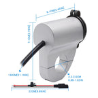 ZH-975A1 Motorcycle Aluminum Alloy Waterproof Mobile Phone Single USB Charger with Red Voltmeter, ZH-975B1, ZH-975A1