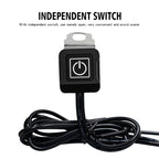 WUPP ZH-975A3 Motorcycle Aluminum Alloy Waterproof Mobile Phone Double QC3.0 Quick Charging Charger with Voltmeter, ZH-975B3, ZH-975A3