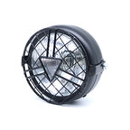 Motorcycle Arrowhead Reticular Retro Lamp LED Headlight Modification Accessories for CG125 / GN125, DM-DD-1995, DM-DD-1995 (Yellow)