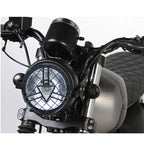 Motorcycle Arrowhead Reticular Retro Lamp LED Headlight Modification Accessories for CG125 / GN125, DM-DD-1995, DM-DD-1995 (Yellow)