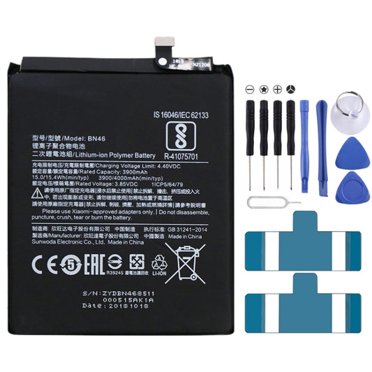 BN46 3900mAh Li-Polymer Battery for Xiaomi Redmi 7 / Redmi Note 6 / Redmi Note 8 / Redmi Note 8T, For Xiaomi Redmi 7