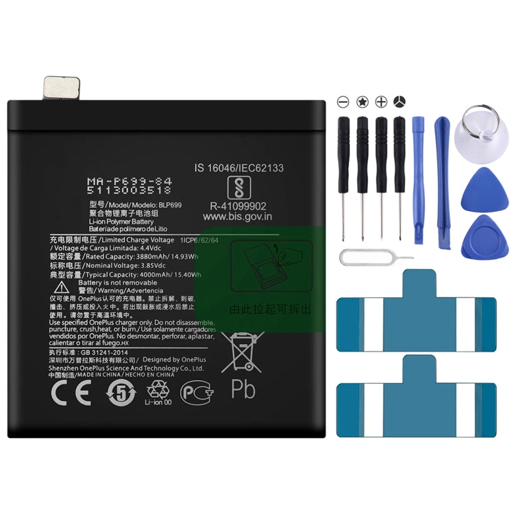 4000mAh BLP699 for OnePlus 7 Pro Li-ion Polymer Battery, For OnePlus 7 Pro