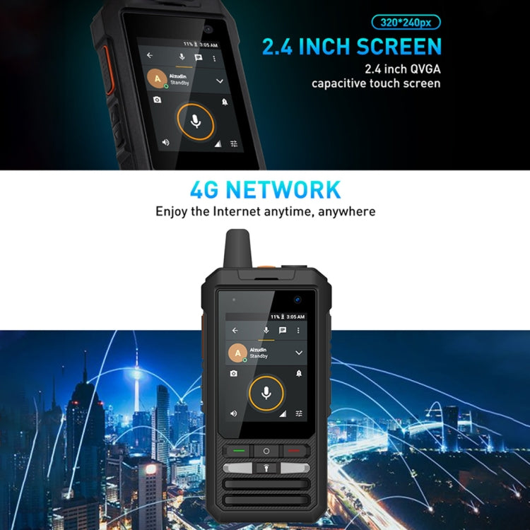 Waterproof Dustproof Shockproof, 5300mAh Battery, 2.4 inch Android 8.1 Qualcomm MSM8909 Quad Core up to 1.1GHz, Network: 4G, Dual SIM, PPT, SOS, F80