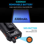 Waterproof Dustproof Shockproof, 5300mAh Battery, 2.4 inch Android 8.1 Qualcomm MSM8909 Quad Core up to 1.1GHz, Network: 4G, Dual SIM, PPT, SOS, F80