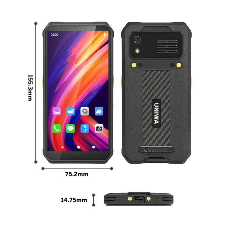 IP65 Waterproof Dustproof Shockproof, 4100mAh Battery, 5.7 inch Android 12 MTK6762 Octa Core up to 2.0GHz, Network: 4G, NFC, 2D Scan Version