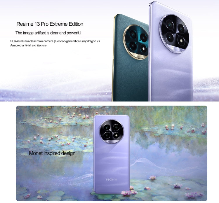 Realme 13 Pro Extreme Edition, 12GB+256GB, Screen Fingerprint Identification, 6.7 inch Realme UI 5.0 Snapdragon 7s Gen 2 Octa Core, NFC, Network: 5G, 12GB+256GB