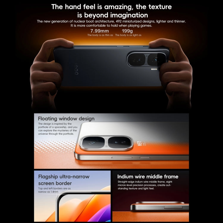 vivo iQOO Neo10 Pro, 16GB+256GB, Face ID / Screen Fingerprint Identification, 6.78 inch Android 15 OriginOS 5 Dimensity 9400 Octa Core, OTG, NFC, Network: 5G, Support Google Play, iQOO Neo10 Pro, 16GB+256GB
