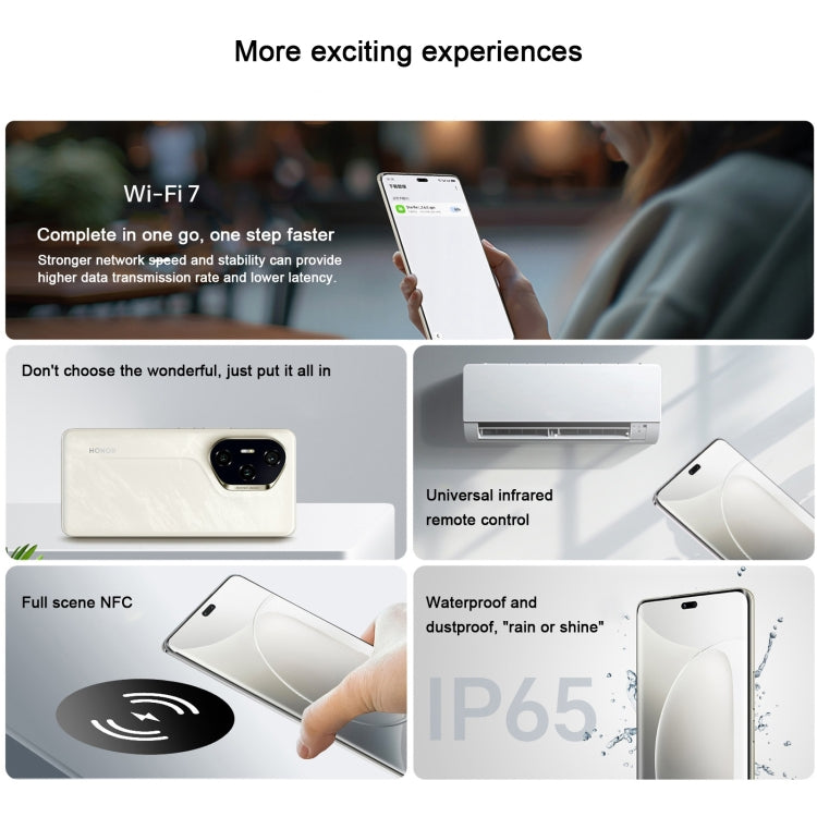 Honor 300 Pro, 12GB+512GB, Screen Fingerprint, 6.78 inch MagicOS 9.0 / Android 15 Snapdragon 8 Gen 3 Octa Core, Network: 5G, NFC, OTG, Not Support Google Play, Honor 300 Pro, 12GB+512GB