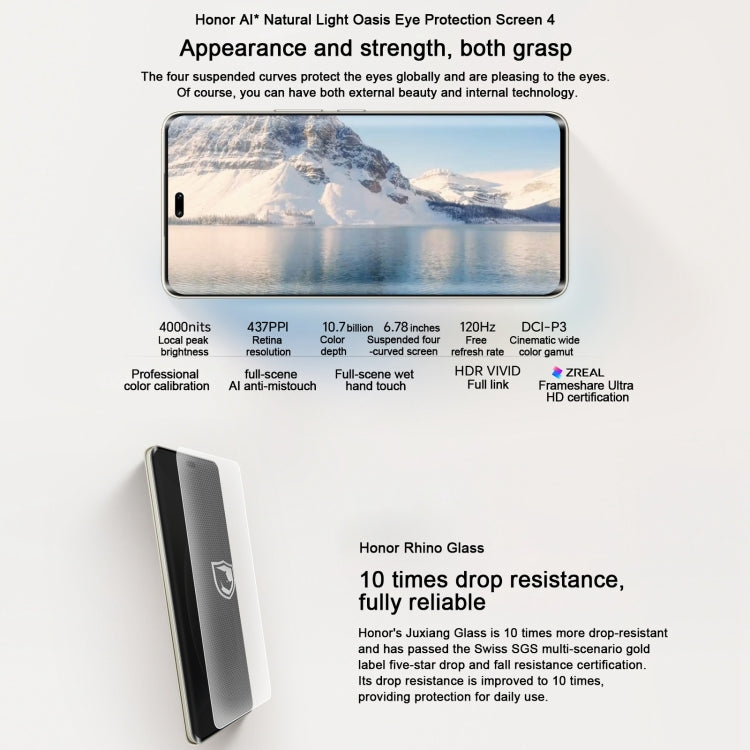 Honor 300 Ultra, 16GB+1TB, Screen Fingerprint, 6.78 inch MagicOS 9.0 / Android 15 Snapdragon 8 Gen 3 Octa Core, Network: 5G, NFC, OTG, Not Support Google Play, Honor 300 Ultra, 16GB+1TB