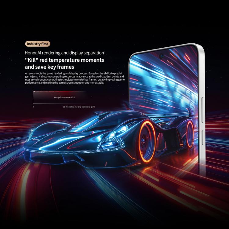 Honor GT, 12GB+256GB, In-screen Fingerprint, 6.7 inch MagicOS 9.0 Android 15.0 Snapdragon 8 Gen 3 Octa Core, Network: 5G, OTG, NFC, 12GB+256GB