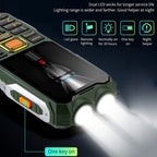 Q8-1 Triple Proofing Elder Phone, 16800mAh Battery, 2.4 inch, 21 Keys, Bluetooth, LED Flashlight, FM, SOS, Dual SIM, Network: 4G, Q8-1 4G
