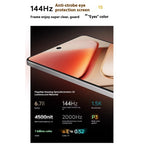 vivo iQOO Z9 Turbo+, 12GB+512GB, 6.78 inch Android 14.0 OriginOS 4 Dimensity 9300+ Octa Core 3.4GHz, OTG, NFC, Network: 5G, Support Google Play, 12GB+512GB