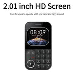 V9 Card Mobile Phone, 2.01 inch, MTK6261D, Support Bluetooth, FM, Torch, GSM, Dual SIM