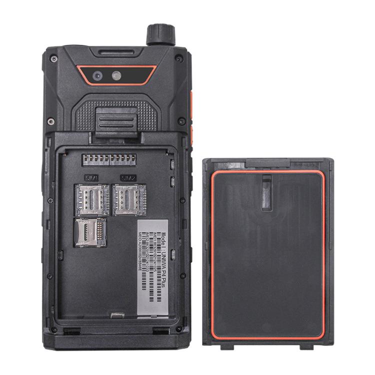 UNIWA P4 Plus VHF Walkie Talkie Rugged Phone, 4GB+64GB, 4.0 inch Android 14 MediaTek MT6765 Helio P35 Octa Core, Network: 4G, VHF Walkie Talkie