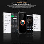 Oukitel WP23 Plus Rugged Phone, 8GB+256GB, 6.52 inch Android 14.0Unisoc T606 Octa-core, NFC, OTG, Network: 4G, WP23 Plus, WP23 Plus 8GB+256GB