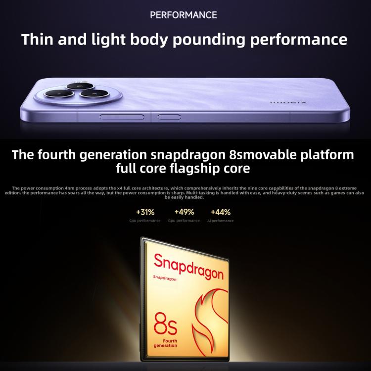 Xiaomi Civi 5 Pro, 16GB+512GB, Screen Fingerprint, 6.55 inch Xiaomi HyperOS 2 Snapdragon 8s Octa-Core, NFC, Network: 5G, 16GB+512GB