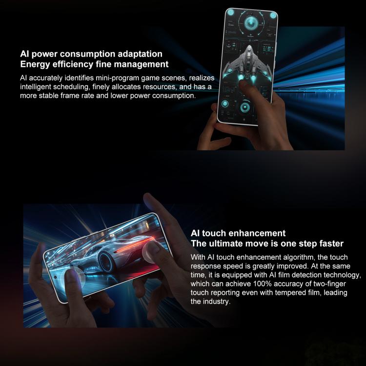 Honor X60 GT, 12GB+256GB, In-screen Fingerprint, 6.7 inch MagicOS 9.0 Android 15.0 Snapdragon 8+ Gen 1 Octa Core, Network: 5G, OTG, NFC, 12GB+256GB