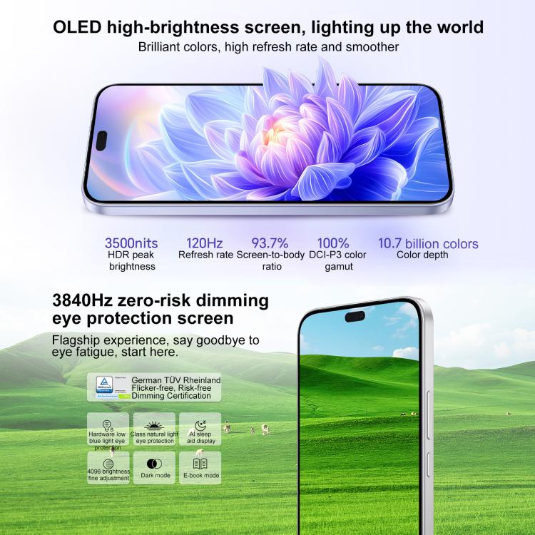 Honor X70i, 8GB+256GB, In-screen Fingerprint, 6.7 inch MagicOS 9.0 Android 15.0 Dimensity 7025 Ultra Octa Core, Network: 5G, OTG, NFC, 8GB+256GB