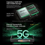 Ulefone Armor 33 Pro Rugged Phone, 16GB+512GB, Night Vision, 6.95 inch + 3.4 inch Dual Screen Android 14 MediaTek Dimensity 7300X Octa Core, Network: 5G, OTG, NFC, Armor 33 Pro