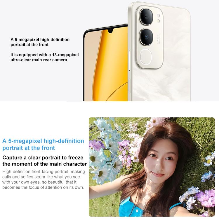 vivo Y50m 5G, 8GB+256GB, Face ID / Side Fingerprint, 6.74 inch Android 15 OriginOS 5 Dimensity 6300 Octa Core, OTG, Network: 5G, 8GB+256GB