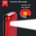 Mafam F899 Flip Phone, 2.4 inch, 32MB+32MB, Support FM, SOS, GSM, Family Number, Big Keys, Dual SIM, UK Plug, UK Plug
