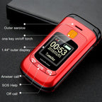 Mafam F899 Flip Phone, 2.4 inch, 32MB+32MB, Support FM, SOS, GSM, Family Number, Big Keys, Dual SIM, UK Plug, UK Plug