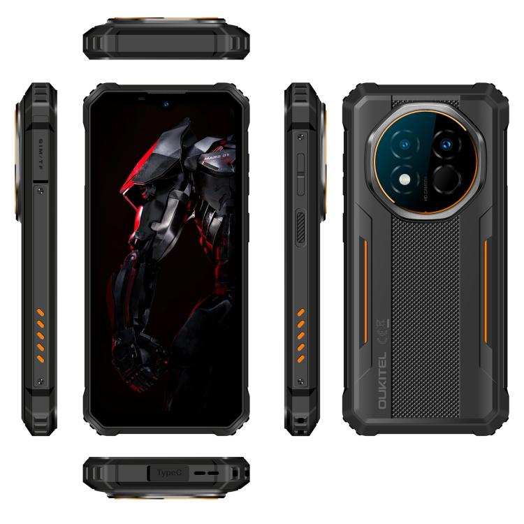 Oukitel G6 Rugged Phone, 4GB+64GB, Fingerprint Identification, 10600mAh Battery, 6.52 inch Android 16.0 Unisoc T615 Octa Core, OTG, Network: 4G, 4GB+64GB