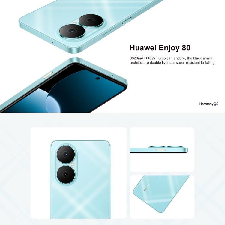 HUAWEI Enjoy 80, 8GB+256GB, Side Fingerprint, 6.67 inch HarmonyOS 4.0, OTG, Not Support Google Play, 8GB+256GB
