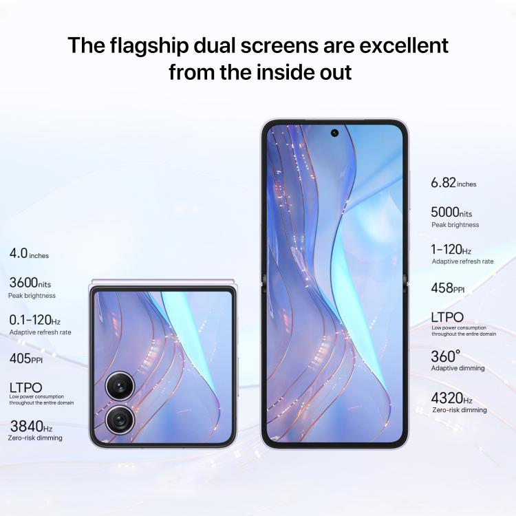 Honor Magic V Flip2, 12GB+1TB, 6.82 inch + 4.0 inch MagicOS 9.0.1  Android 15 Snapdragon 8 Gen 3 Octa Core, Network: 5G, NFC, OTG, 12GB+1TB