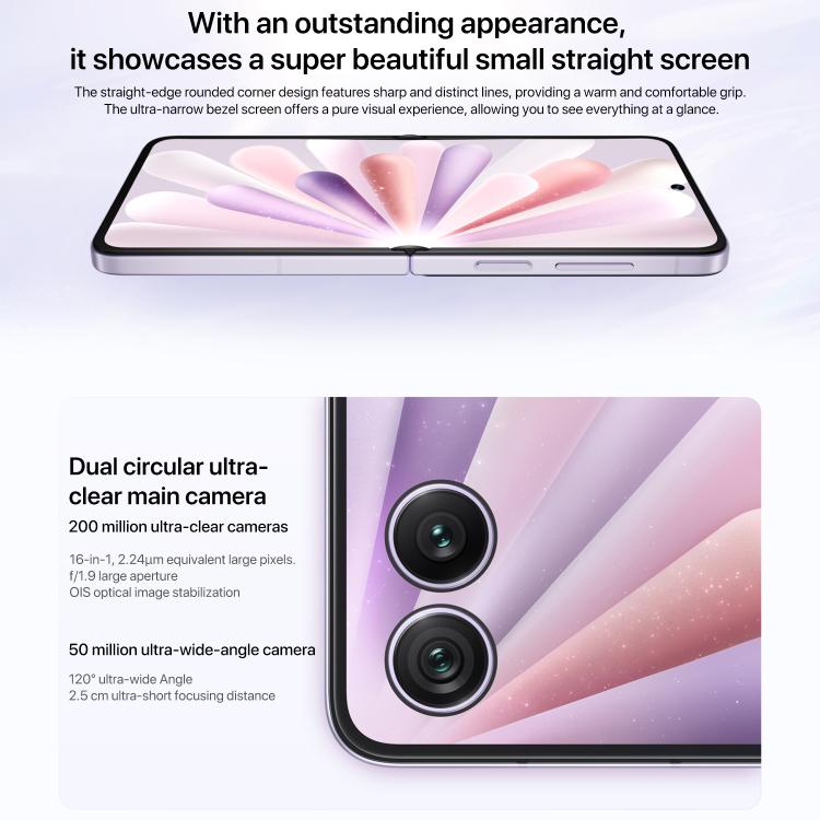 Honor Magic V Flip2, 12GB+1TB, 6.82 inch + 4.0 inch MagicOS 9.0.1  Android 15 Snapdragon 8 Gen 3 Octa Core, Network: 5G, NFC, OTG, 12GB+1TB