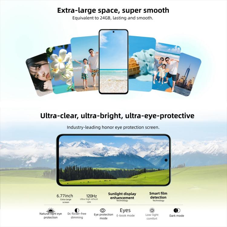 Honor Play10T, 8GB+128GB, Side Fingerprint, 6.8 inch Android 15 Magic OS 9.0 Snapdragon 6s Gen 3 Octa Core, Network: 5G, 8GB+128GB