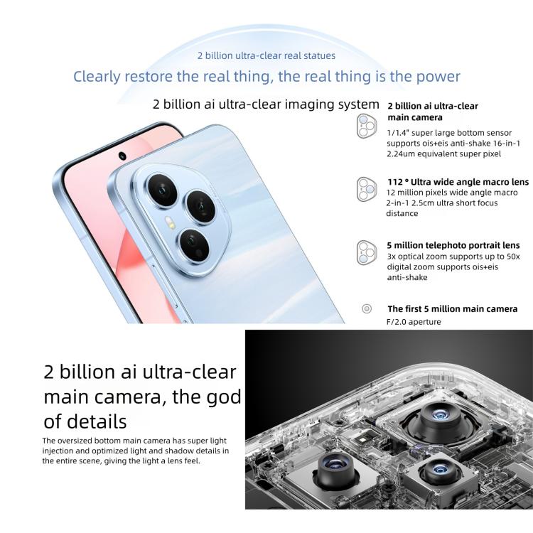 Honor 400 Pro, 12GB+512GB, Screen Fingerprint, 6.55 inch MagicOS 9.0 / Android 15 Snapdragon 8 Gen 3 Octa Core, Network: 5G, NFC, OTG, Honor 400 Pro, 12GB+512GB
