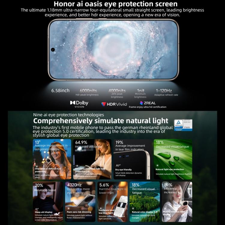 Honor Magic8, 12GB+256GB, Screen Fingerprint, 6.58 inch MagicOS 10.0 / Android 16 Snapdragon 8 Elite Gen 5th Octa Core, Network: 5G, NFC, OTG, 12GB+256GB