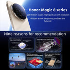 Honor Magic8, 12GB+256GB, Screen Fingerprint, 6.58 inch MagicOS 10.0 / Android 16 Snapdragon 8 Elite Gen 5th Octa Core, Network: 5G, NFC, OTG, 12GB+256GB