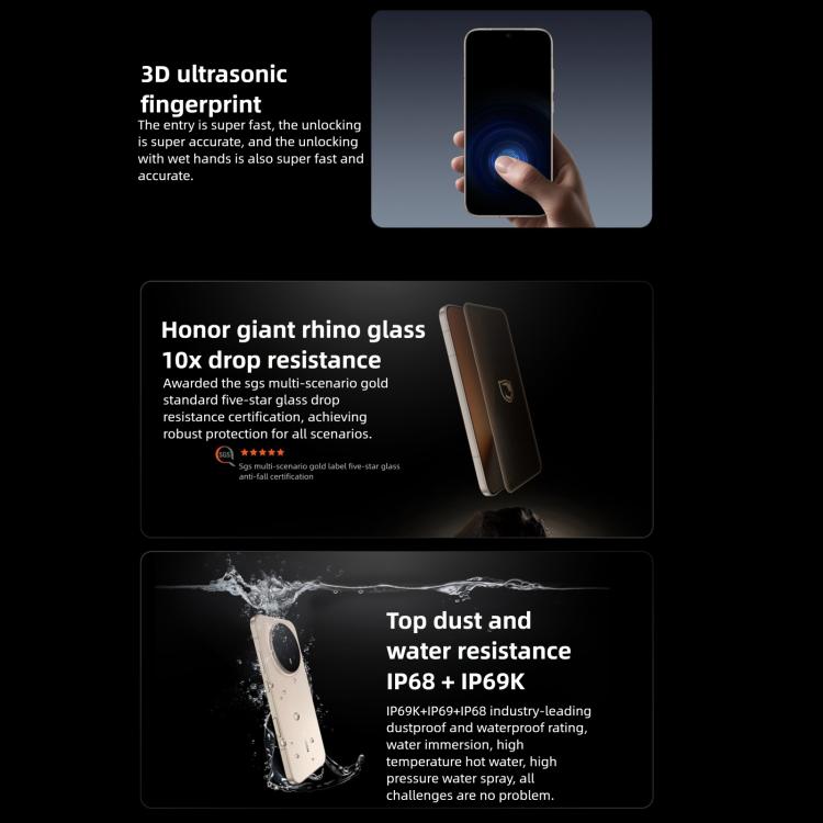 Honor Magic8 Pro, 16GB+1TB, Screen Fingerprint, 6.71 inch MagicOS 10.0 / Android 16 Snapdragon 8 Elite Gen 5 Octa Core, Network: 5G, NFC, OTG, 16GB+1TB