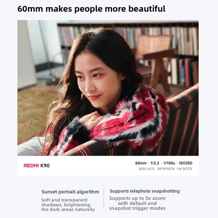 Xiaomi Redmi K90, 16GB+1TB, 6.59 inch Xiaomi HyperOS 3 Snapdragon 8 Elite Octa Core, NFC, Network: 5G, 16GB+1TB