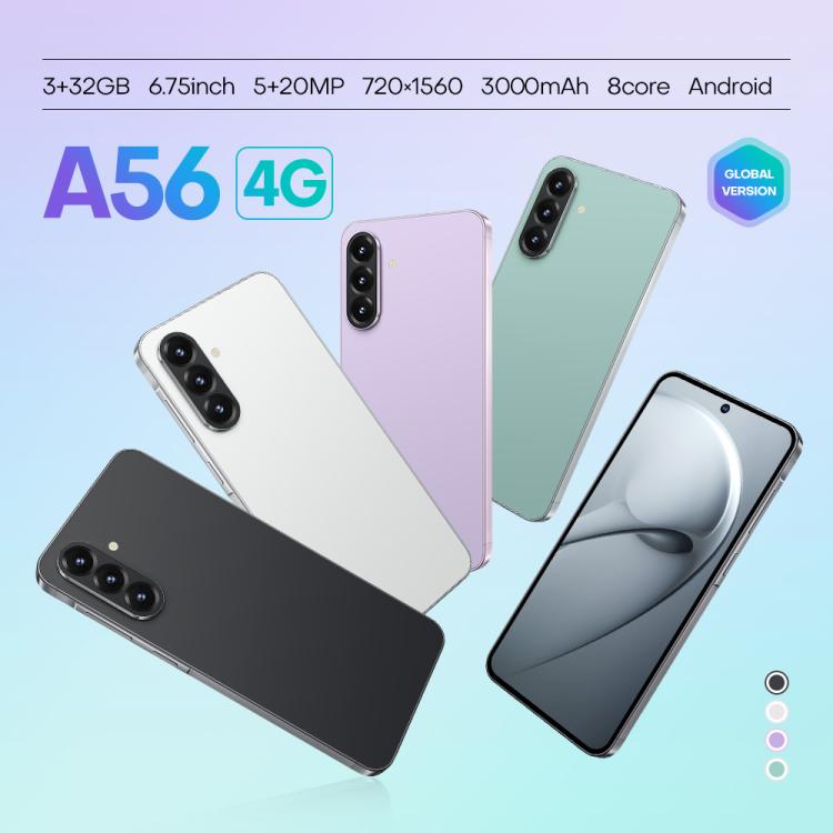 A56 / F56, 3GB+32GB, 6.75 inch Android 8.1 MTK6753 Octa Core, Network: 4G, Dual SIM, US Plug, US Plug