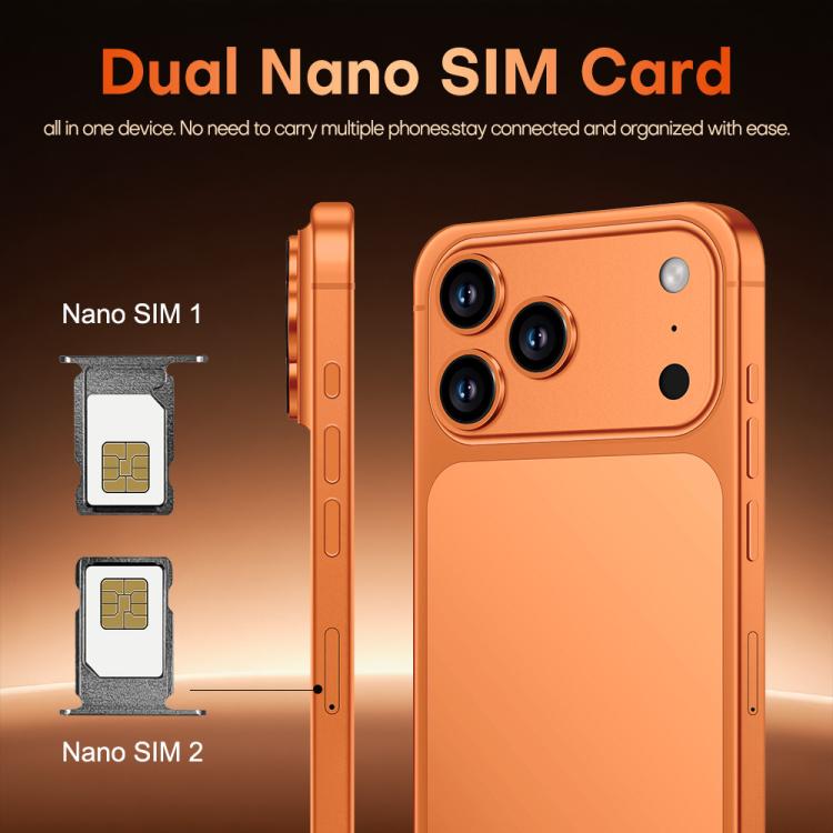i17 Pro Max / A19, 4GB+64GB, 6.85 inch Android 8.1 MTK6762 Octa Core, Network: 4G, Dual SIM, EU Plug, EU Plug