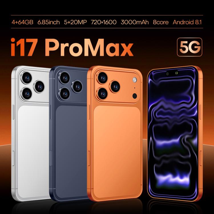 i17 Pro Max / A19, 4GB+64GB, 6.85 inch Android 8.1 MTK6762 Octa Core, Network: 4G, Dual SIM, EU Plug, EU Plug