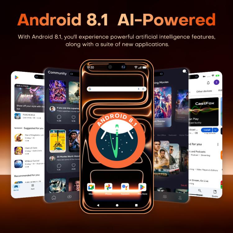 i17 Pro Max / A19, 4GB+64GB, 6.85 inch Android 8.1 MTK6762 Octa Core, Network: 4G, Dual SIM, EU Plug, EU Plug