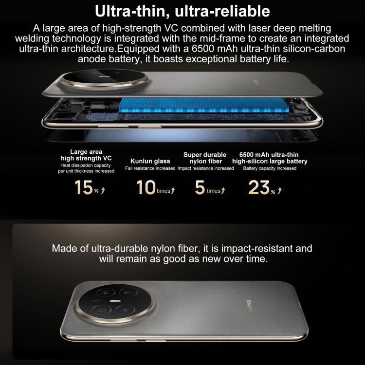 HUAWEI Mate 70 Air, 16GB+512GB, Side Fingerprint Identification, 7 inch HarmonyOS 5.1 Kirin 9020B, NFC, OTG, Not Support Google Play, 16GB+512GB