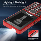 UNIWA V2000 Elder Keypad Phone, 2.4 inch Unisoc T107, 1700mAh Battery, LED Flashlight, SOS, Network: 4G, UK Plug, UK Plug