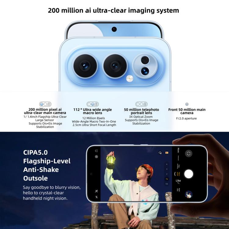 Honor 500 Pro, 12GB+512GB, Screen Fingerprint, 6.55 inch MagicOS 10.0 / Android 16 Snapdragon 8 Elite Gen 4 Octa Core, Network: 5G, NFC, OTG, Honor 500 Pro, 12GB+512GB