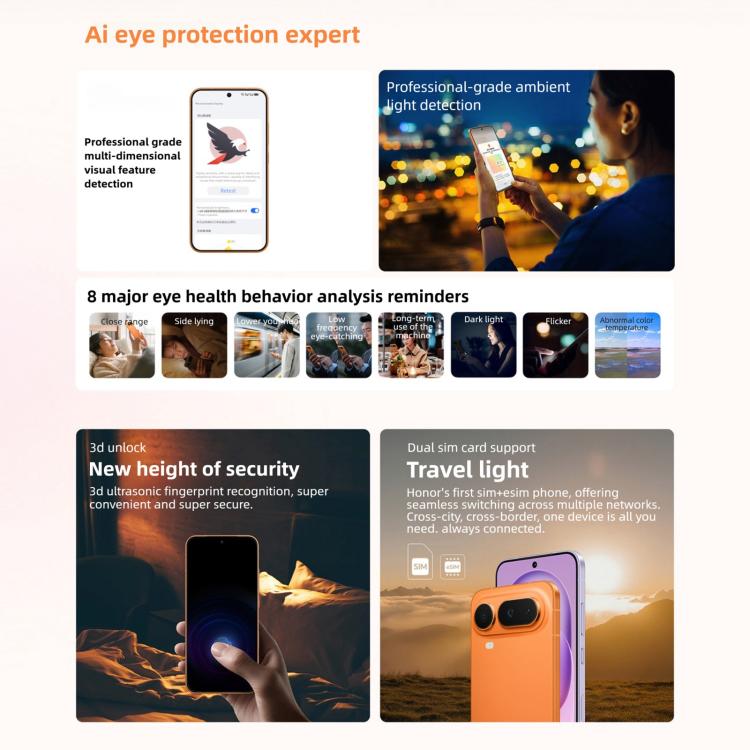 Honor Magic8 Pro Air, 12GB+256GB, Screen Fingerprint, 6.31 inch MagicOS 10.0 / Android 16 Dimensity 9500 Octa Core, Network: 5G, NFC, OTG, 12GB+256GB