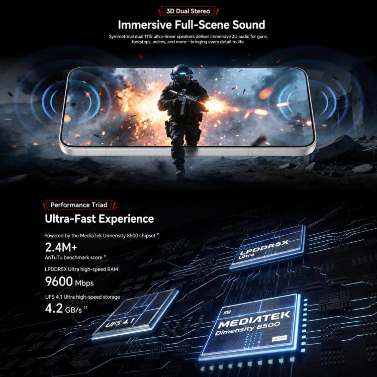 Honor WIN Turbo, 12GB+512GB, 10000mAh Battery, 6.79 inch MagicOS 10.0 / Android 16 Dimensity 8500 Racing Edition Octa Core, Network: 5G, NFC, OTG, 12GB+512GB