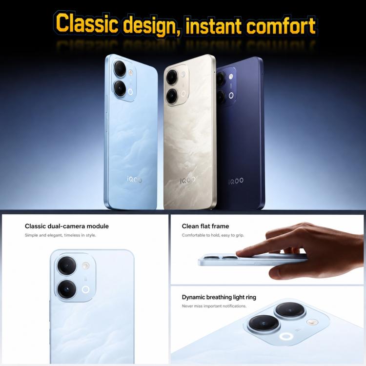 vivo iQOO Z11i, 8GB+128GB, 6.74 inch Android 16 OriginOS 6 Snapdragon 4 Gen 2 Octa Core, OTG, NFC, Network: 5G, 8GB+128GB