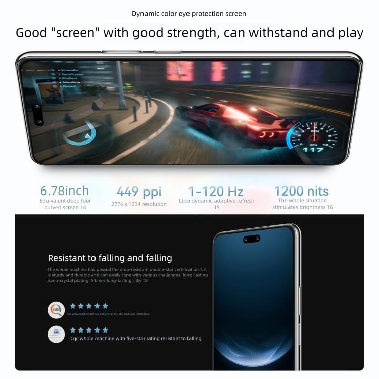 Huawei nova 14 Pro, 12GB+512GB, Side Fingerprint Identification, 6.78 inch HarmonyOS 5.0, NFC, OTG, Not Support Google Play, 12GB+512GB, nova 14 Pro, 12GB+512GB