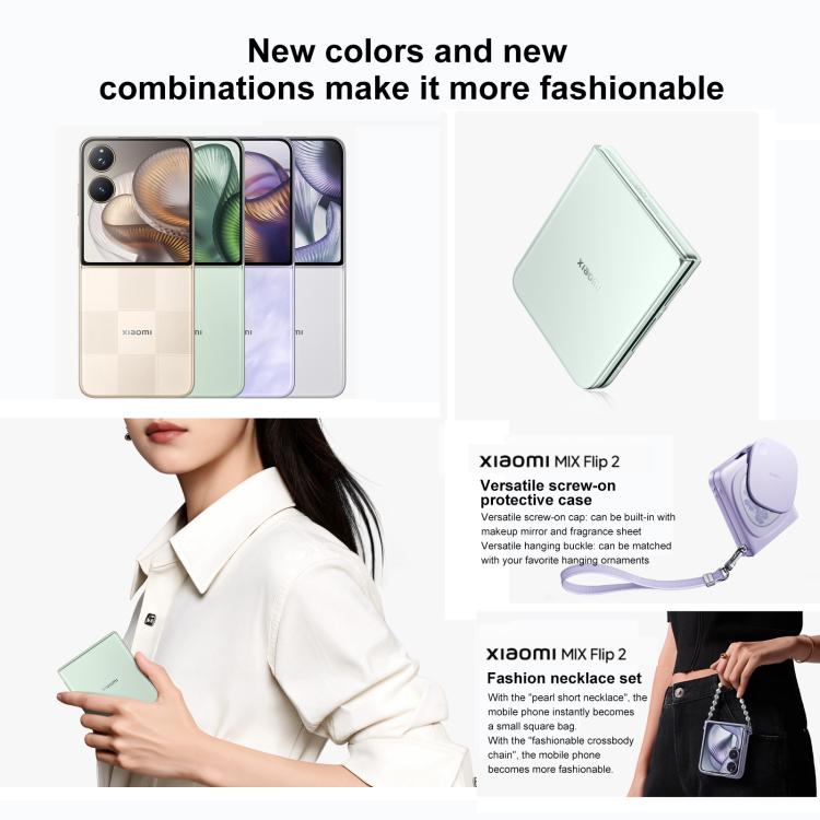 Xiaomi MIX Flip 2, 16GB+1TB, 6.86 inch + 4.01 inch Xiaomi HyperOS 2 Snapdragon 8 Elite Octa Core, NFC, Network: 5G, 16GB+1TB